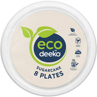 5 PACK of Deeko Sugarcane Side Plates 8 pack