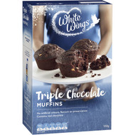 5 PACK of White Wings Muffin Mix Triple Chocolate 550g