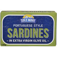 5 PACK of Sole Mare Portuguese Style Sardines  120g