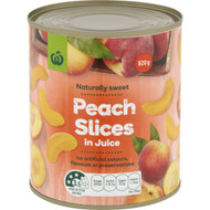 5 PACK of WW Peach Slices In Juice In Juice 820g