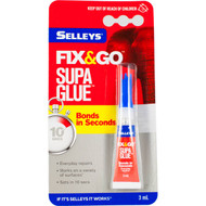 5 PACK of Selleys Adhesive Fix & Go Supa Glue 3ml