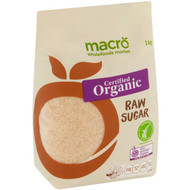 5 PACK of Macro Organic Raw Sugar Organic 1kg