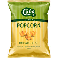 5 PACK of Cobs Popcorn Cheddar Cheese Gluten Free 100g