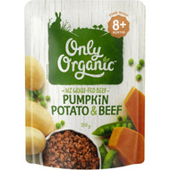 5 PACK of Only Organic Pumpkin Potato & Beef 8+ Months 170g