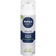 5 PACK of Nivea Men Shaving Foam For Sensitive Skin 200ml