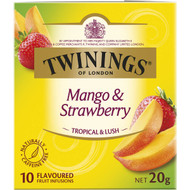 5 PACK of Twinings Mango & Strawberry Fruit Infusions 10 pack