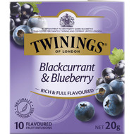 5 PACK of Twinings Blackcurrant & Blueberry Fruit Infusions 10 pack