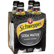 5 PACK of Schweppes Soda Water 4 x300ml