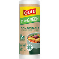5 PACK of Glad To Be Green Compostable Small 20 pack
