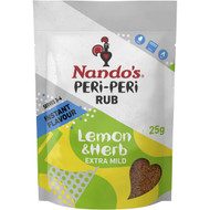 5 PACK of Nando's Rubs Peri Peri Lemon & Herb 25g
