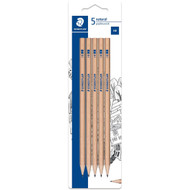 5 PACK of Staedtler Natural Graphite Pencils Hb 5 pack