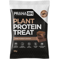 5 PACK of Prana On Plant Protein Treat Choc Fudge Flavour 38g