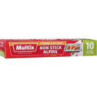 5 PACK of Multix Non-stick Alfoil 30cm X 10m