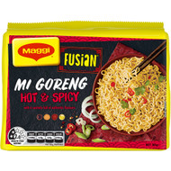 5 PACK of Maggi Fusian 2 Minute Instant Hot & Spicy Noodles 5 pack