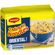5 PACK of Maggi 2 Minute Instant Noodles Oriental 5 pack