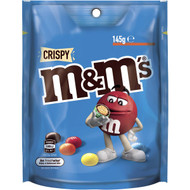 5 PACK of M&m's Crispy Chocolate Medium Bag 145g
