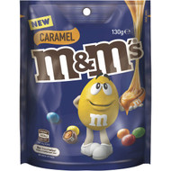 5 PACK of M&m's Caramel Chocolate Medium Bag 130g