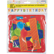 5 PACK of Korbond Happy Birthday Letter Banner
