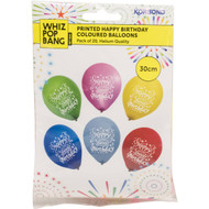 5 PACK of Korbond Happy Birthday Balloons 20 pack