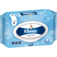 5 PACK of Kleenex Flushable Wipes Unscented 42pk