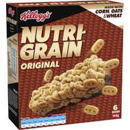 5 PACK of Kellogg's Nutri-grain Original Cereal Snack Bars 144g