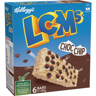 5 PACK of Kellogg's Lcms Choc Chip Snack Bars 6 pack