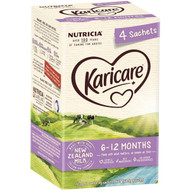 5 PACK of Karicare+ Stage 2 Follow On Formula Sachets 4x30.4g