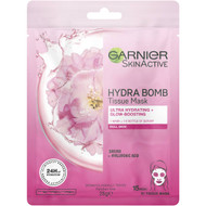 5 PACK of Garnier Skinactive Hydra Bomb Tissue Face Mask Sakura