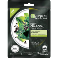 5 PACK of Garnier Pure Charcoal Tissue Face Mask Black Algae