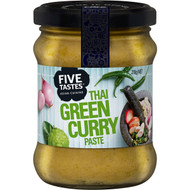 5 PACK of Five Tastes Thai Green Curry Paste 210g