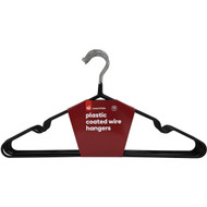 5 PACK of Essentials Plastic Coated Wire Hangers