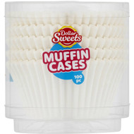 5 PACK of Dollar Sweets White Muffin Case 100 pack