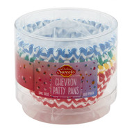 5 PACK of Dollar Sweets Patty Pans Small Chevron 100 pack