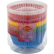5 PACK of Dollar Sweets Patty Pans Large Coloured 100 pack