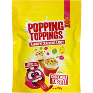 5 PACK of Dollar Sweets Decoration Rainbow Poppng Topping 150g