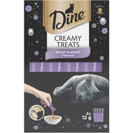 5 PACK of Dine Creamy Treats Mixed Seafood 4 pack