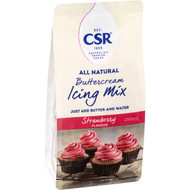 5 PACK of Csr All Natural Buttercream Icing Mix Strawberry Flavour 250g
