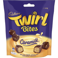 5 PACK of Cadbury Caramilk Twirl Bites 110g