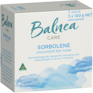 5 PACK of Balnea Sorbolene Unscented Soap 3x100g
