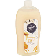 5 PACK of Balnea Moisturising Milk & Honey Hand Wash Refill 1l