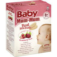 5 PACK of Baby Mum Mum Strawberry & Beetroot Rusks 18 pack