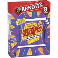 5 PACK of Arnott's Shapes Triple Cheese Toastie Share Pack 8 pack