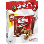 5 PACK of Arnott's Mini Chocolate Chip Cookies 7pk 175g