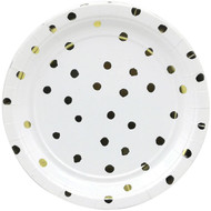 5 PACK of Armada Metallic Paper Plates Assorted 10 pack