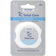 5 PACK of All Smiles Total Care Dental Floss 50m