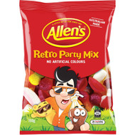 5 PACK of Allen's Retro Party Mix Lollies Bag 190g