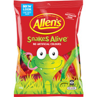 5 PACK of Allen's Snakes Alive Jelly Lolly Bag 200g