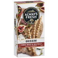 5 PACK of Always Fresh Crustini Crispbread Three Seed And Sea Salt 125g