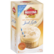 5 PACK of Moccona Salted Caramel Iced Latte Sachets 8 pack