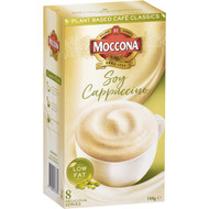 5 PACK of Moccona Soy Cappuccino 8 pack